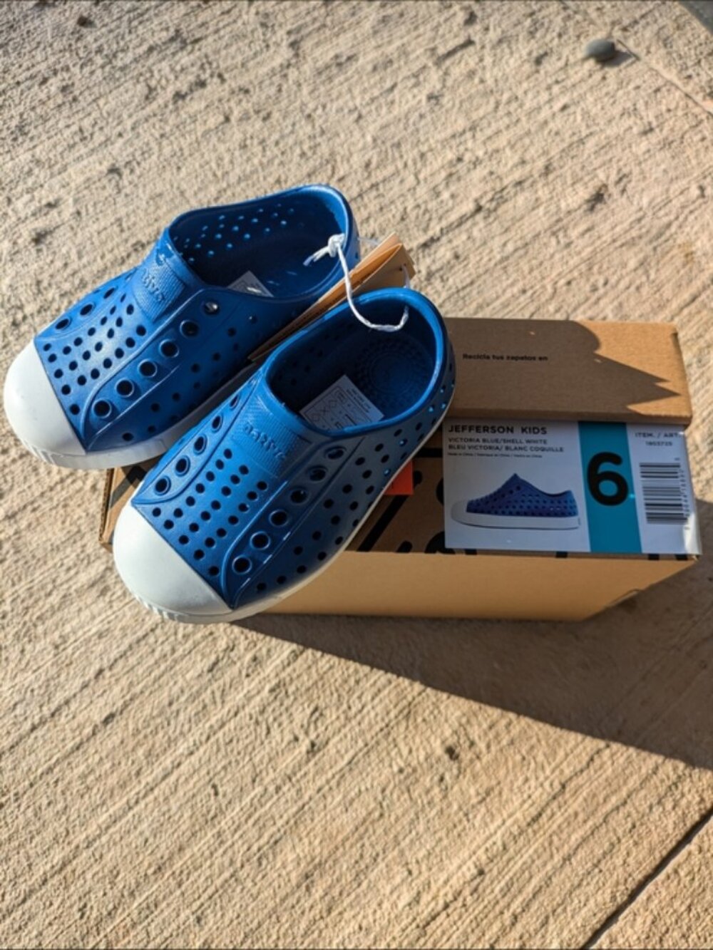 NWT Native Shoes Kids' Toddler Jefferson Shoes Size 6 Blue